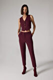 DeFacto x Sorbe Regular Fit V Yaka Düğmeli Blazer Yelek D9928AX24AUBR171