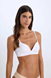Defacto X9027 Beyaz Pamuklu Comfort Pedli Bra-Fall in Love