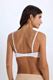 Defacto X9027 Beyaz Pamuklu Comfort Pedli Bra-Fall in Love