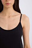 DeFacto Pamuklu İnce Askılı Siyah İç Atlet-Fall in Love M6858AZ25SPBK81
