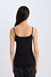 DeFacto Pamuklu İnce Askılı Siyah İç Atlet-Fall in Love M6858AZ25SPBK81