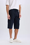 DeFacto Slim Fit Dar Kesim Kargo Cepli Basic Düz Kapri Şort T4693AZ25SMNV64