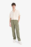Wide Leg Keten Pantolon