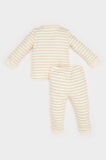 Erkek Bebek Pijama Takımı Dinazor Baskılı Uzun Kollu Üst Beli Lastikli Uzun Alt