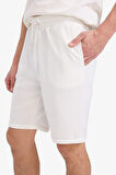 Erkek Regular Fit Basic Düz Bermuda Şort