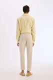 DeFacto Yazlık Beli Lastikli Jogger Pantolon Slim Fit Dar Kesim Düz Paça Pamuklu Cepli D2671AX25SMBG74