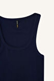 DeFacto Slim Fit Dar Kesim Basic Düz Yuvarlak Yaka Fitilli Kaşkorse Atlet E5539AX25SMNV42