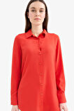 DeFacto Regular Fit Basic Düz Uzun Kollu Tesettür Gömlek Tunik Z3538AZ25SPRD65