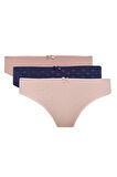 DeFacto 3'lü Slip Külot-Fall in Love E4922AX25SPBR86