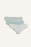 DeFacto 3'lü Slip Külot-Fall in Love E4946AX25SPGN1169