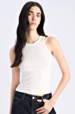 DeFacto Slim Fit Dar Kesim Halter Yaka Fitilli Kaşkorse Atlet E7019AX25SPER105