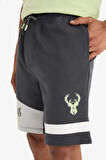 DeFactoFit NBA Milwaukee Bucks Standart Fit Kısa Paça Şort E0212AX25SPAR231