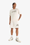 DeFactoFit NBA Los Angeles Lakers Standart Fit Kısa Paça Şort E0368AX25SPBG662