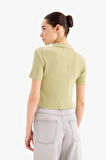 Slim Fit Dar Kesim Polo Yaka Triko Kazak