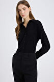 DeFacto Regular Fit Viskon Uzun Kollu Gömlek N2518AZ25SPBK81