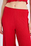 Wide Leg Geniş Paça Bürümcük Pantolon