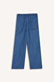 Pull On Carrot Fit  Yüksek Bel Crop Fit Yumuşak Jean Pantolon
