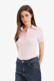 DeFacto Slim Fit Dar Kesim Polo Yaka Fitilli Kaşkorse Kısa Kollu Tişört C6249AX25SPPN633