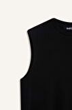 Regular Fit Bisiklet Yaka Basic Düz Kolsuz Tişört