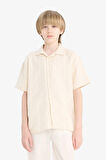 DeFacto Erkek Çocuk Oversize Geniş Kalıp Polo Yaka Kısa Kollu Gömlek E5831A825HSBG33
