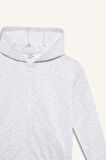 Kız Çocuk Basic Düz Kapüşonlu Okul Fermuarlı Sweatshirt