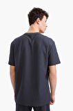 DeFacto %100 Pamuk Regular Fit Bisiklet Yaka Kısa Kollu Ağır Kumaş Tişört E2589AX25SMAR223