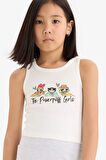 DeFacto Kız Çocuk PowerPuff Girls Bisiklet Yaka Atlet E6520A825HSER99