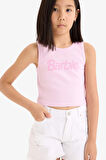 DeFacto Kız Çocuk Barbie Bisiklet Yaka Atlet E6521A825HSPN614