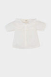 DeFacto Kız Bebek Dantel Yaka Flamlı Poplin Kısa Kollu Gömlek E8379A525SMWT32