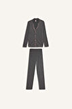 DeFacto Pijama Takımı Regular Fit Uzun Kollu Üst Uzun Altı-Fall in Love E2246AXNSAR198