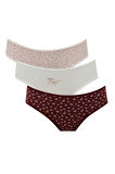 DeFacto 3'lü Paketli Slip Külot-Fall in Love E2476AX24WNPN364