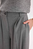 DeFacto Pantolon Wide Leg Cepli Yüksek Bel Geniş Bol Paça Uzun Boy E2772AX24WNGR27