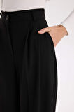 DeFacto Pantolon Wide Leg Uzun Boy Cepli Yüksek Bel Geniş Bol Paça E2799AX24WNBK81