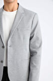Slim Fit Dar Kesim Astarlı Blazer Ceket