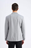 Slim Fit Dar Kesim Astarlı Blazer Ceket