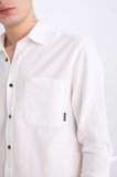 DeFacto %100 Pamuk Regular Fit Basic Düz Uzun Kollu Beyaz Gömlek D7079AX25SPWT34