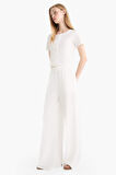 Coool Wide Leg Beli Lastikli Krep Pantolon
