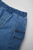 DeFacto Erkek Bebek Beli Lastikli Cepli Jean Şort B6750A525SMBE394
