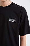 DeFacto %100 Pamuk Looney Tunes Boxy Fit Bisiklet Yaka Sırt Baskılı Kısa Kollu Tişört E0328AX25SPBK81