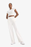 DeFactoFit Wide Leg Geniş Paça Çift Cepli Standart Boy Sporcu Pantolon