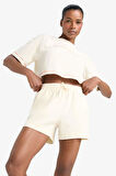 DeFactoFit Standart Fit Sporcu Kısa Paça Basic Düz Şort Z6696AZ25SMBG700