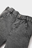 Erkek Bebek Basic Düz Esnek Belli Jean Şort