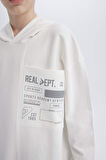 DeFacto Erkek Çocuk Oversize Geniş Kalıp Kapüşonlu Baskılı Sweatshirt D8535A825SPWT32