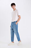 DeFacto %100 Pamuk Balloon Fit Bol Kalıp Yüksek Bel Normal Paça Jean Pantolon E4730AX25SPNM28