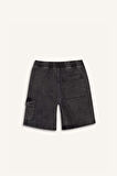 Loose Fit Jean Bermuda