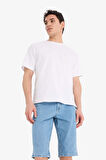 Regular Fit Jean Bermuda Şort