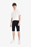 Slim Fit Dar Kesim Jean Bermuda