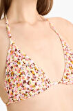DeFacto Regular Fit Çiçekli Bürümcük Üçgen Bikini Üstü-Fall in Love E2576AX25SMRD194