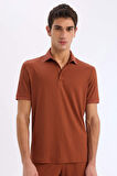 DeFacto Slim Fit Dar Kesim Polo Yaka Dokulu Kısa Kollu Krinkıl Tişört E1222AX25SMBN312