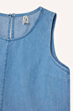 DeFacto Kız Çocuk Kolsuz Jean Bluz E6194A825SMNM28